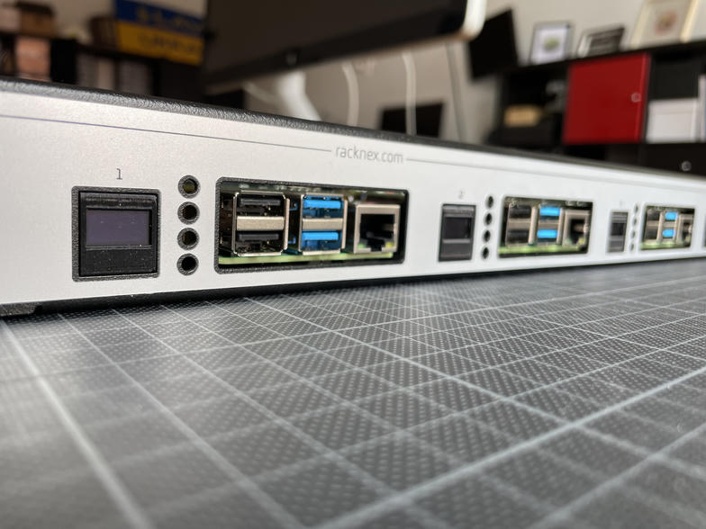 racknex case with LED holes unpopulated